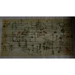 Musical ChordsAbstract lithograph Signed indistinctly lower right 91/125 79 x 43cm