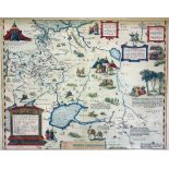 A 19th Century John Tallis hand coloured map of Independant Tartary, bearing certificate verso,