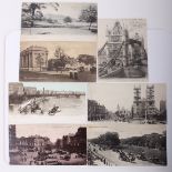 A quantity of postcards, mostly early twentieth century, with some later. Images of Edwardian