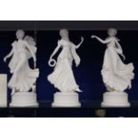 Wedgwood porcelain figurines, 103 of series 'The Dancing Hours', each 25cm high, all boxed with