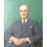 John Whitlock (1913-2008)Portrait of a Gentleman Oil on canvasSigned lower right 75 x 62 cm Artist's