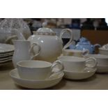 A collection of Royal Cream Ware 'Classics' pattern including an 11-piece tea set, pierced bowl with