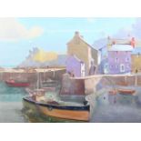 Jack MerriottQuayside, PolperroSigned and title to verso30cm x 40cmtogether with19th century oil