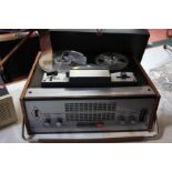 A Fidelity Playmatic reel-to-reel recorder and two other vintage mixing unitsProvenance: from the