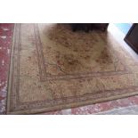 A Wilton type Persian design carpet, buff ground, 344cm x 250cm
