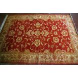 A Ziegler rug, red ground 190 x 140cm