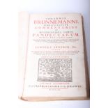 BRUNNEMANN (Johann), 'Commentarius in quinquaginta libros Pandectarum', 1752, ed. Samuel Stryk,