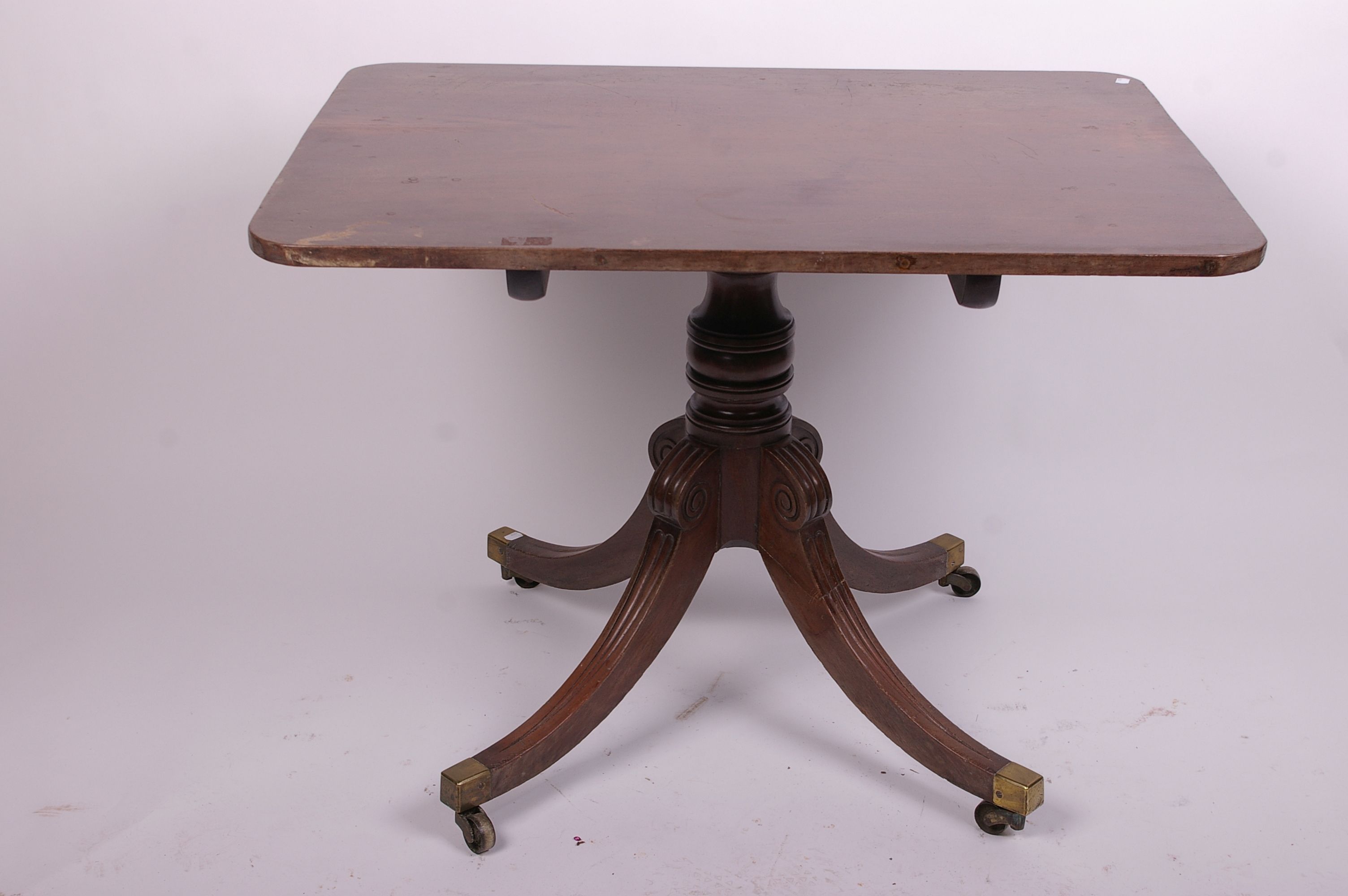 A 19th Century mahogany tilt top mahogany breakfast table 74cm high, 102cm wide - Image 2 of 2