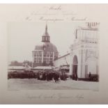 A collection of three black and white photographs of Moscow, the largest measuring 39 x 29cm (3)