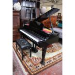 Electric Piano: a Roland digital grand RG-3F with four tone selection and auto play, with some