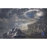 After John Martin RA (British, 1789-1854)The Fall of BabylonEtching and aquatint 72 x 47cm