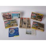 An early Thunderbirds booklet (minus cover), three original Thunderbirds jigsaws (a/f) and 45rpm