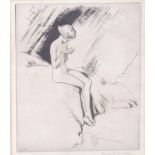 Lewis Baumer (1870-1963)'The Little Bather'Etching Initialled L.B, signed in pencil to the