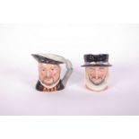 Two large Royal Doulton character jugs: Henry VIII D6642 and Beefeater D6206