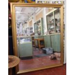 A large gilt framed wall mirror, 158cm x 123cm