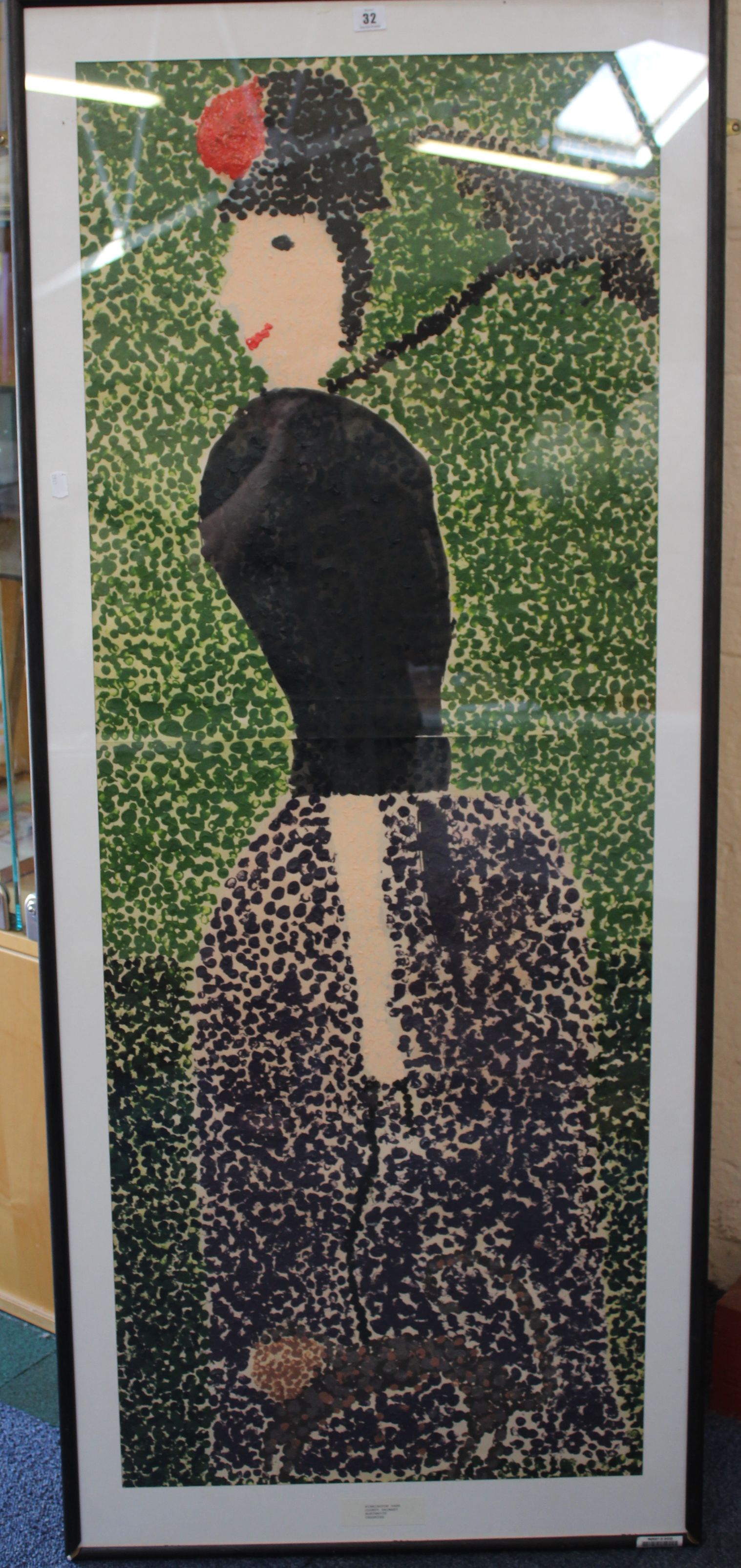 20th Century SchoolFull length portrait of a lady Oil 147 x 56cm Together with a group prints to - Image 3 of 6