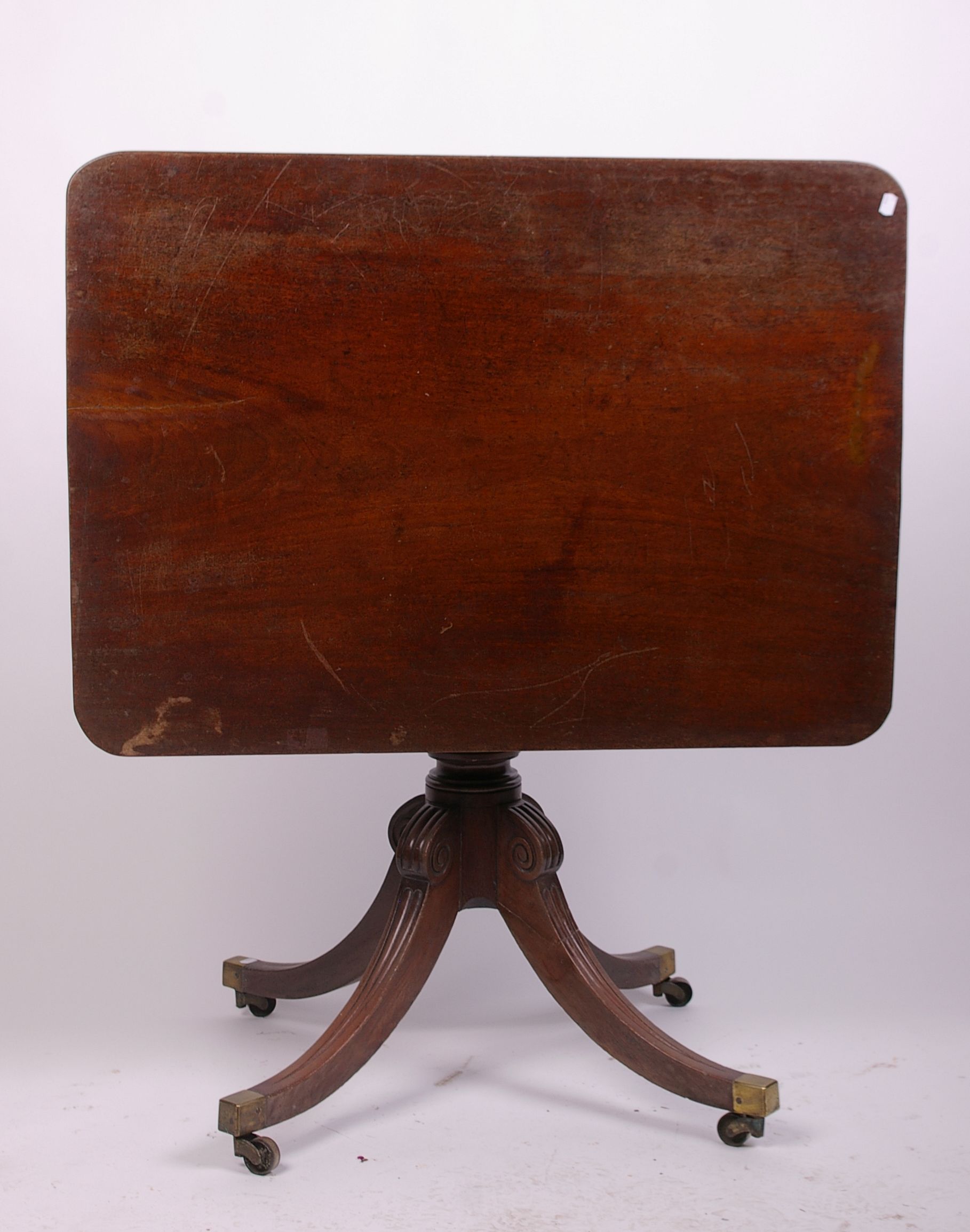 A 19th Century mahogany tilt top mahogany breakfast table 74cm high, 102cm wide