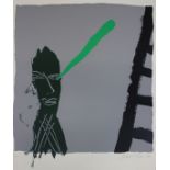 Bruce McClean (Scottish, b. 1944) Looking up the ladder Screenprint on wove, 2/33Signed and dated in