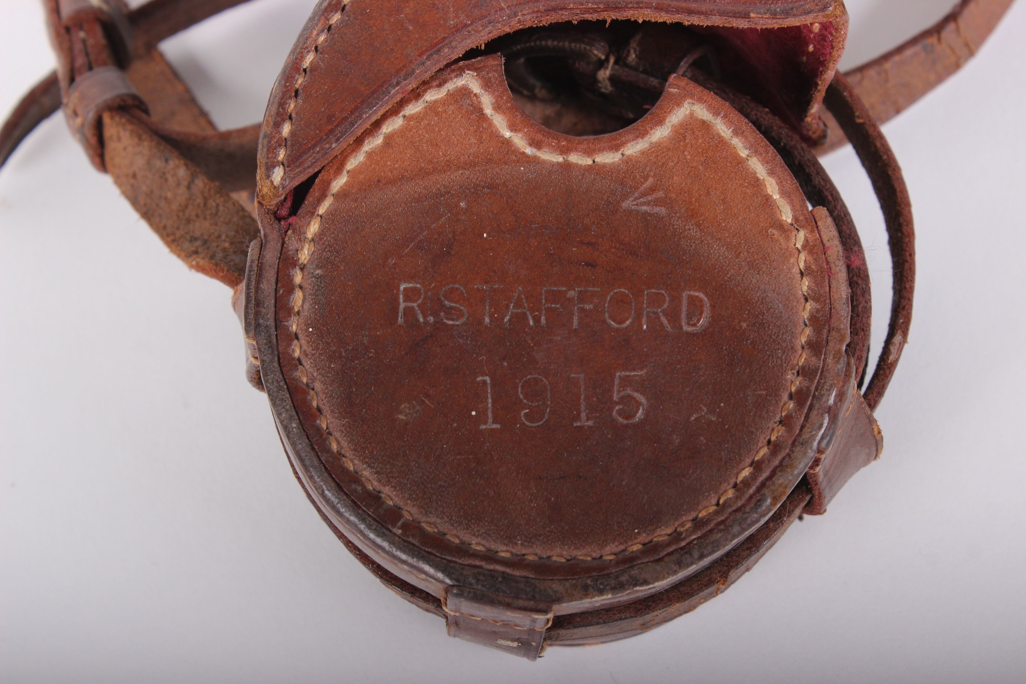 A Heath & Co., 'Small Craft' sextant 1915, military issue in leather case also stamped 1915, with - Image 3 of 3