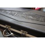 A 'Gunguard' shotgun or rifle carrying case with keys, 123cm long, 22cm wide