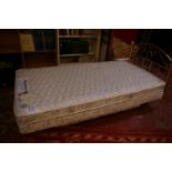 A Sleepeezee Deluxe adjustable single bed, electrically operated, with headboard