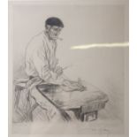 20th Century SchoolMen at work Preparatory sketch Indistinctly signed Mah... Together with an