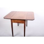 A 19th century mahogany Pembroke table with single drawer, 91cm wide