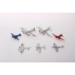 A collection of Dinky Meccano toys. To include a Shetland sea plane, a flying fortress six other
