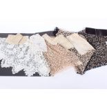 A collection of late 19th Century and early 20th Century lace; comprising collars, cuffs, edgings