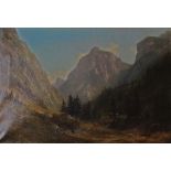 E.T. Compton (1849-1921)Alpine ViewOil on canvas Signed68 x 46cm