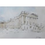 John Frederick Palmer (1939) (Bristol Savages)Royal York Crescent, BathWatercolourSigned lower