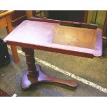 A 19th Century mahogany adjustable reading table