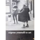 Mike Ryerson'Expose Yourself to Art' Framed poster, 197957 x 42cm