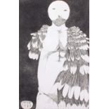 Leonard Baskin (American, 1922-2000)'Yom Kippur Angel'EtchingLimited edition print numbered 17/