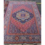 A modern silk Kashan carpet, 197 x 288cm