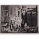 Auguste Brouet (French, 1872-1941)The Open DoorLimited edition etching, numbered 26/100Signed