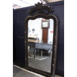 A large Victorian painted mirror 200 x 98cm