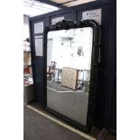 A large painted overmantel mirror 179 x 120cm