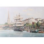 After Frank ShipsidesMoorings The Floating Harbour Limited edition print36 x 51cm Together with