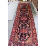 A modern Nahavand Hamadan runner 450 x 125cm