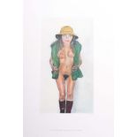 Sir Peter Blake (British, b.1932)'Costume Life Drawing - Yellow Hat', printed after the original