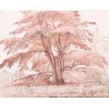 Trevor S. Goold (fl. 1922-31) Tree Study Watercolour 29 x 23cm Together with another sketch of