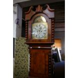 A 19th Century mahogany thirty hour mahogany longcase clock William Hexham 240cm high