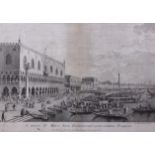 After Johannes Baptista BrustoloniFive scenes of VeniceEach 28 x 44cm