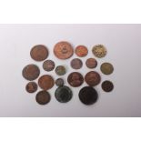 Coins - including a collection of 18th century British coins, Louis XVI Roi des Francois 1791 and