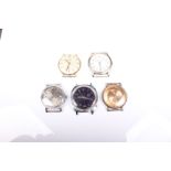 Five vintage gentleman's wrist watches to include Swiss emperor and Irbel.