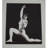 A series of eight screenprints each of ballet dancer in pose, to include one of Rudolf Nureyev