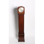 A 1930's oak grandmother clock 127cm high