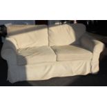 A modern two seater sofa 175cm length