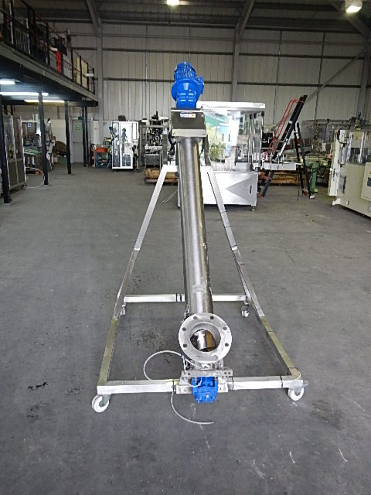 WAM TX screw elevator for powders. All stainless steel contact parts. Mounted on a robust - Image 2 of 5